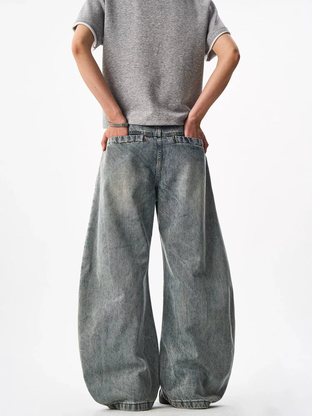 Men's Full Size Wide Leg Jeans Plus Size