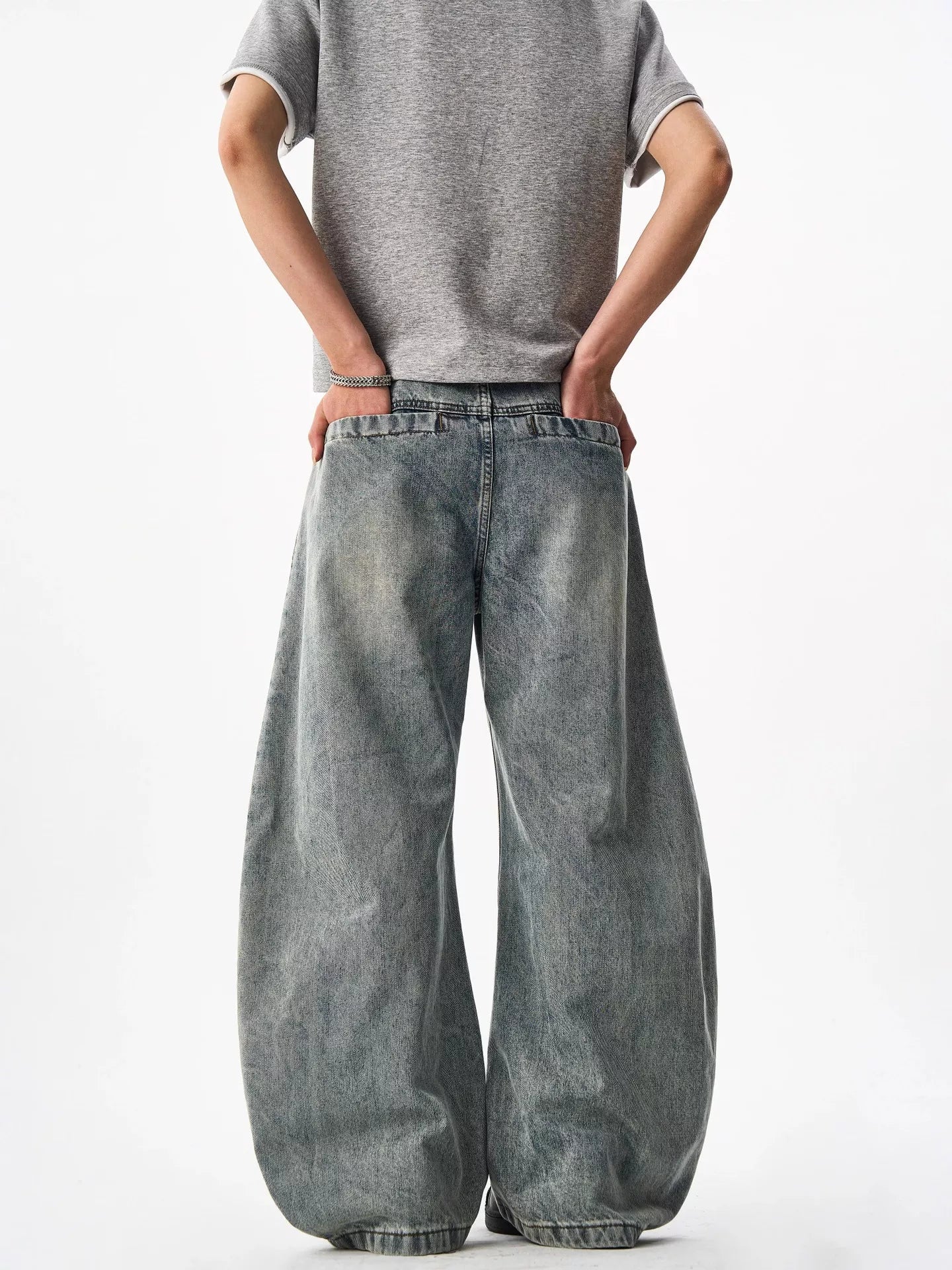 Men's Full Size Wide Leg Jeans Plus Size