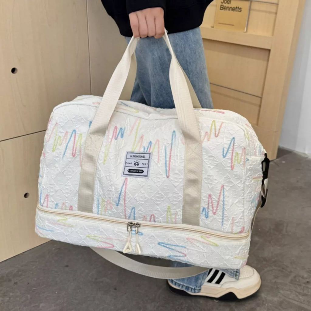 Textured Duffel Bag