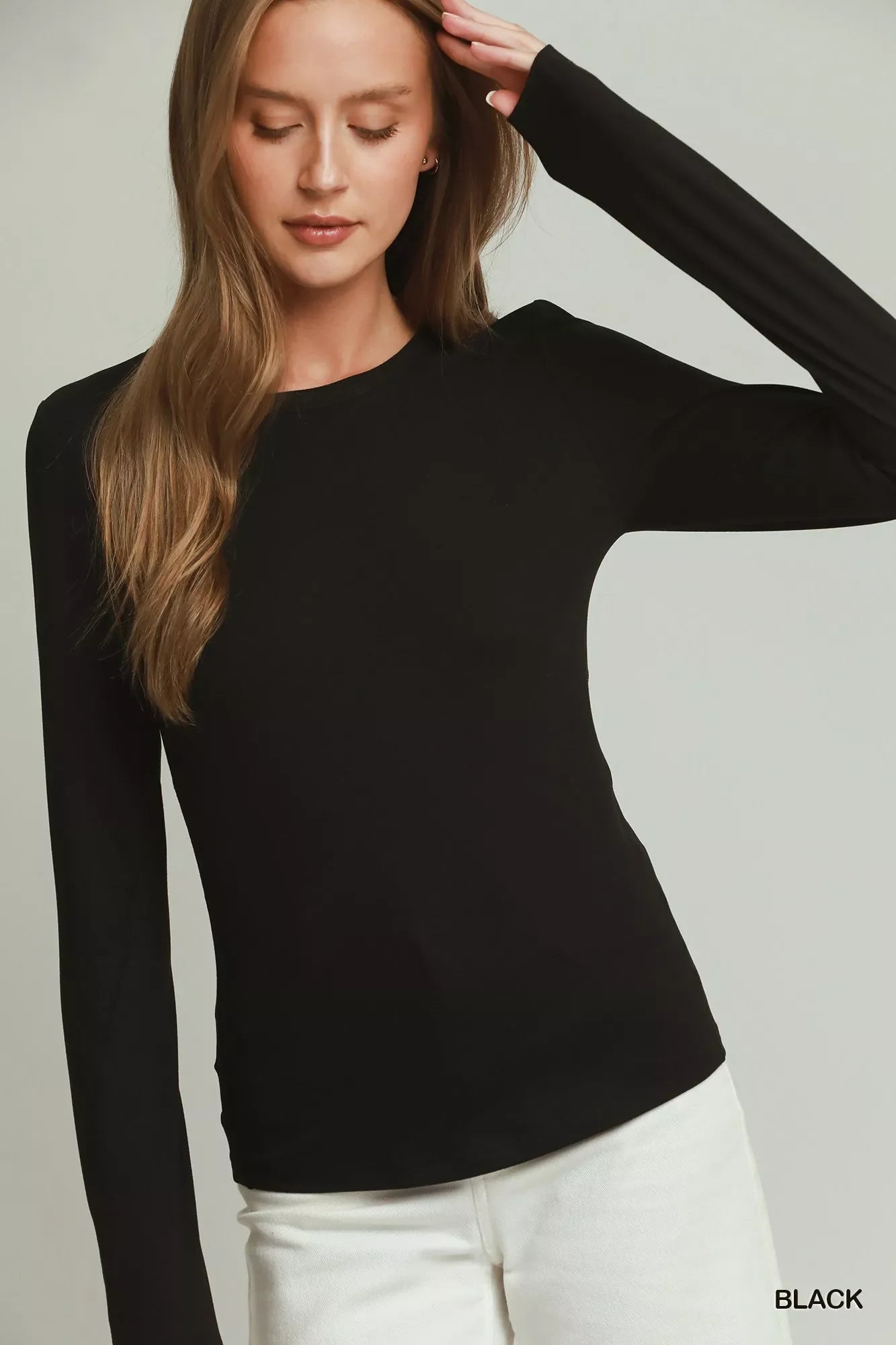 Umgee Crewneck Long Sleeve Top
