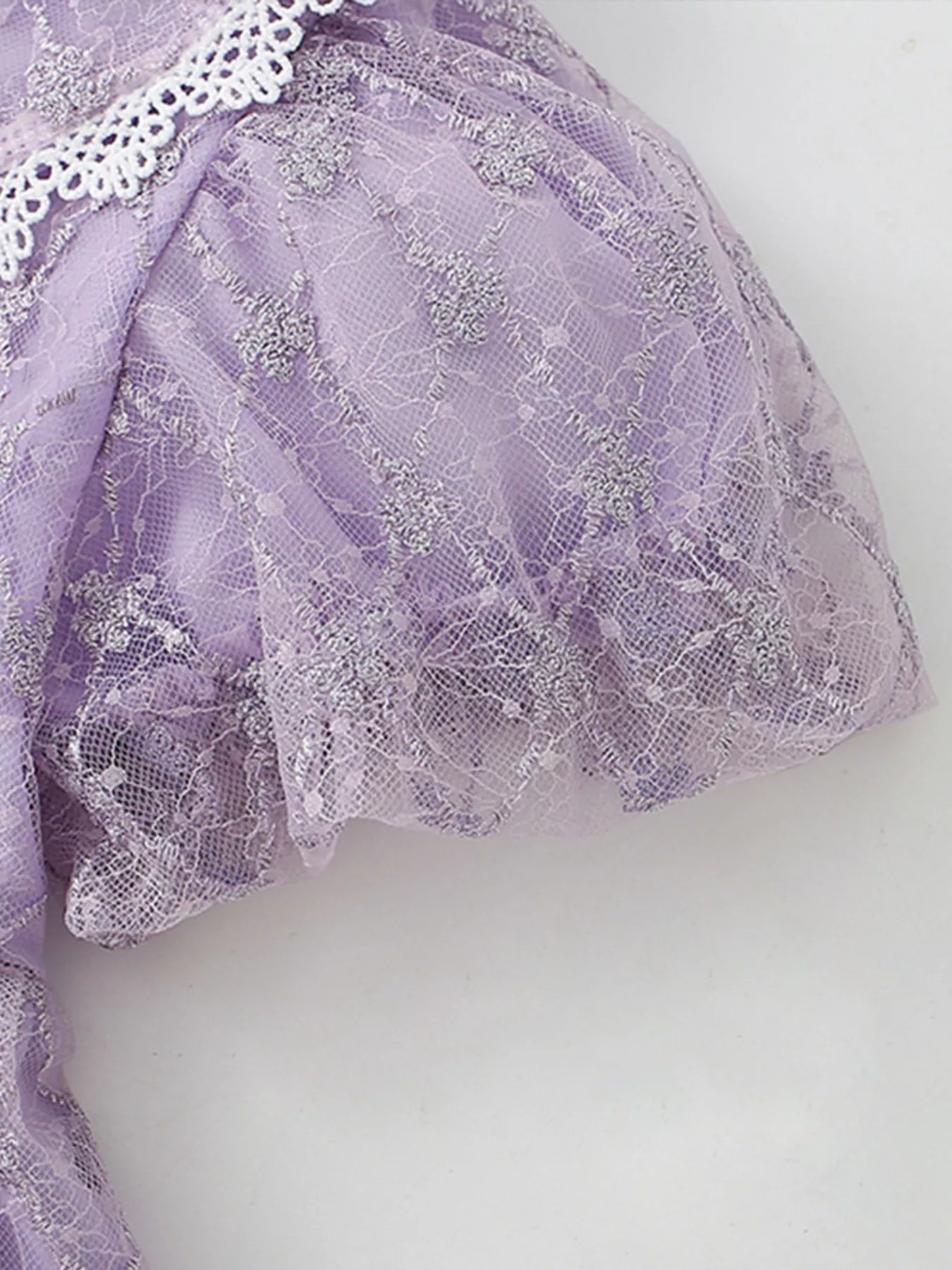 Children's Lace Peter Pan Collar Dress