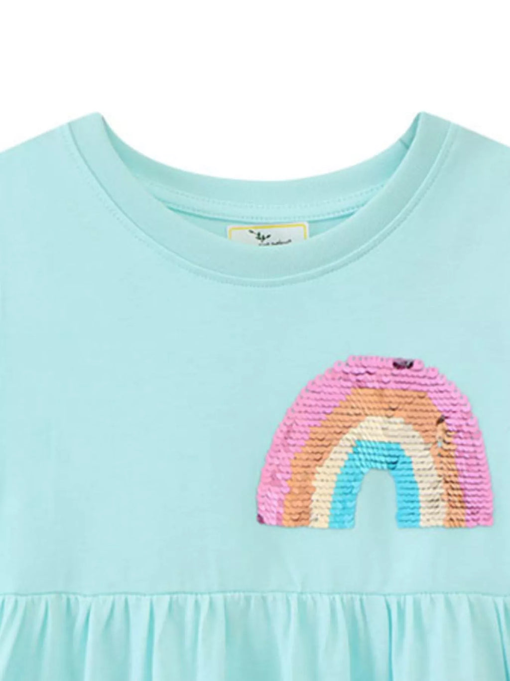 Children's Sequin Rainbow Casual Dress