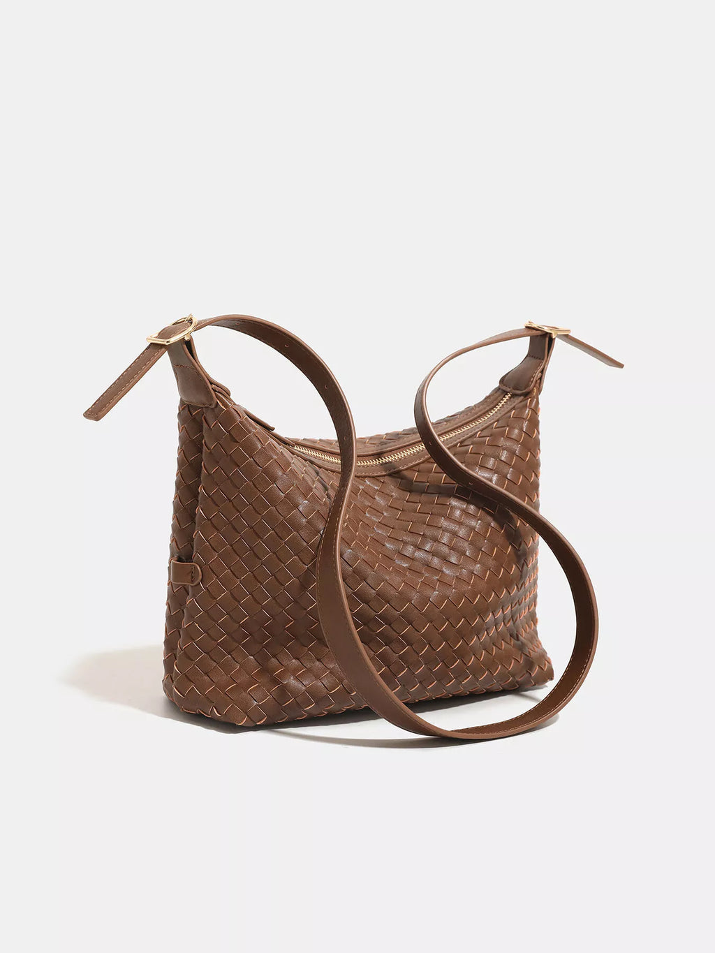 Woven PU Leather Shoulder Bag