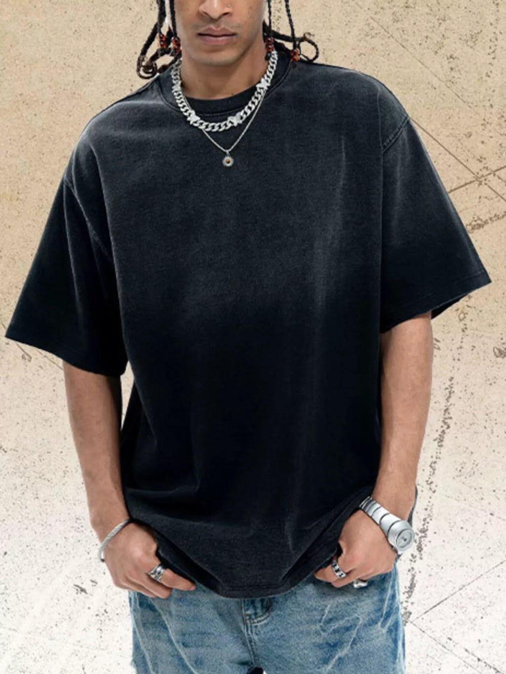 Men's Vintage Wash Oversized T-Shirt
