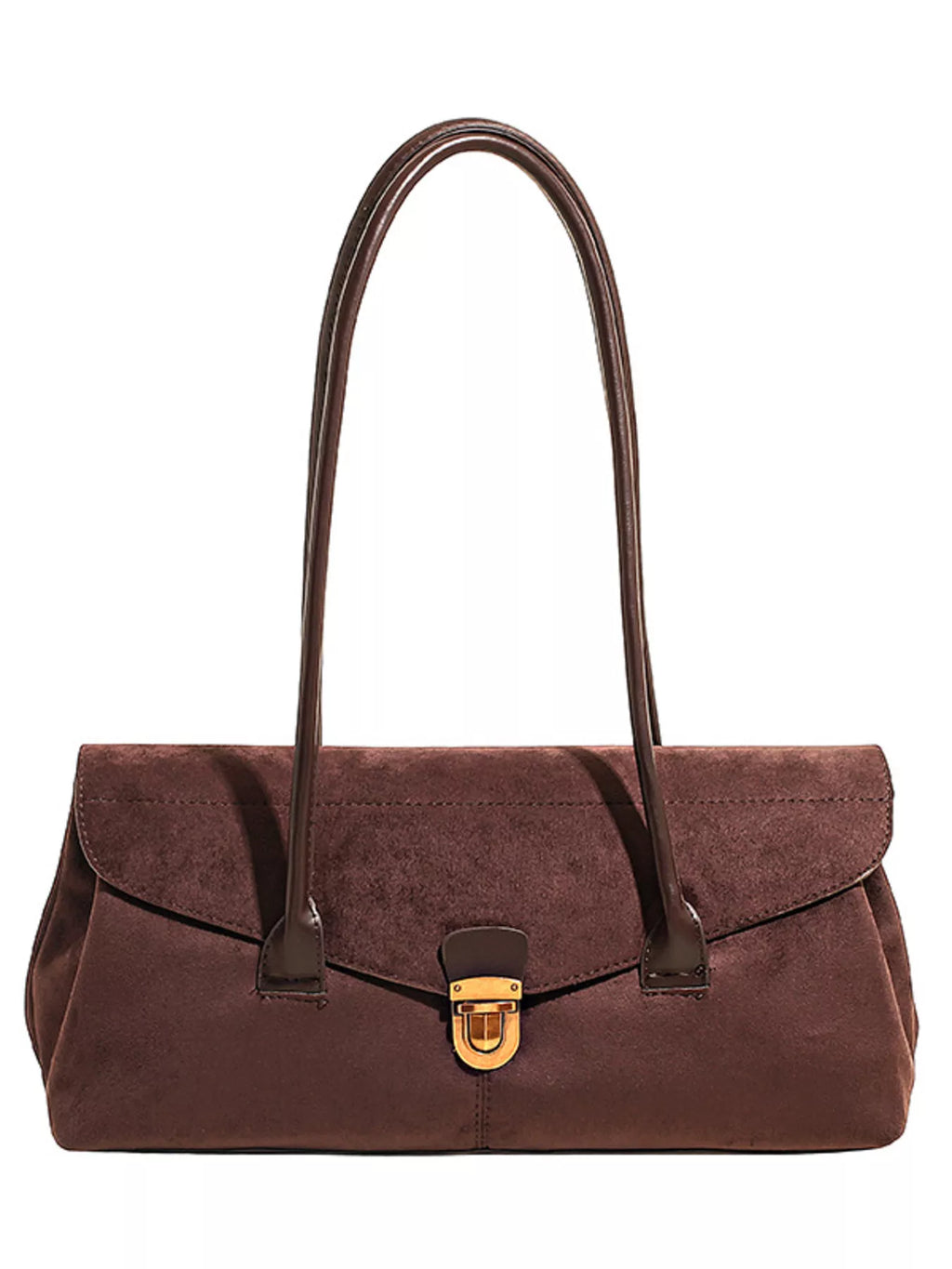 Vintage Buckle Closure Shoulder Bag
