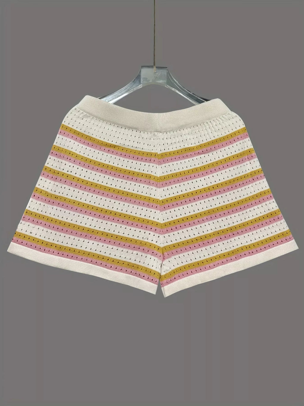 Openwork Button Up Top and Shorts Set