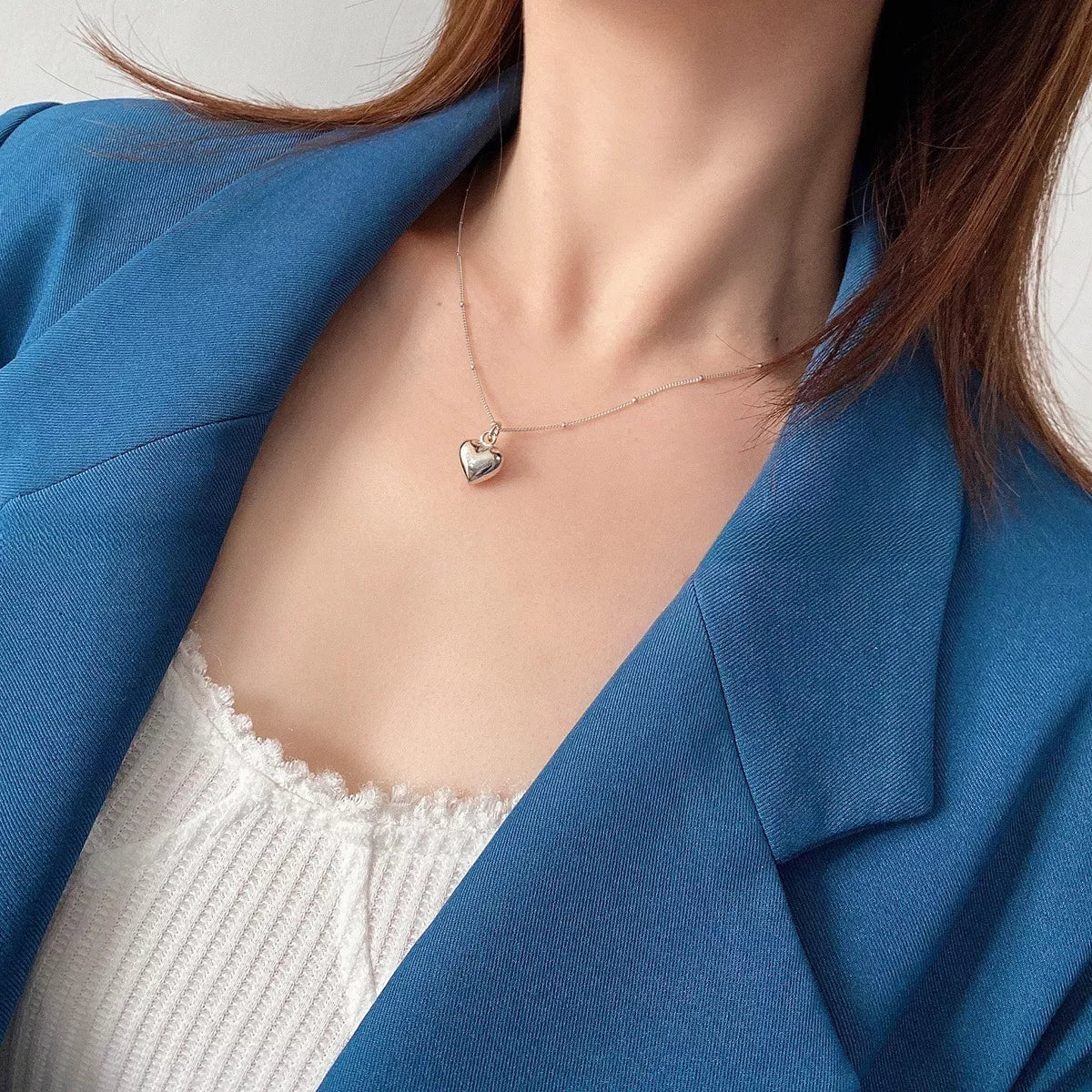 925 Sterling Silver Heart Necklace