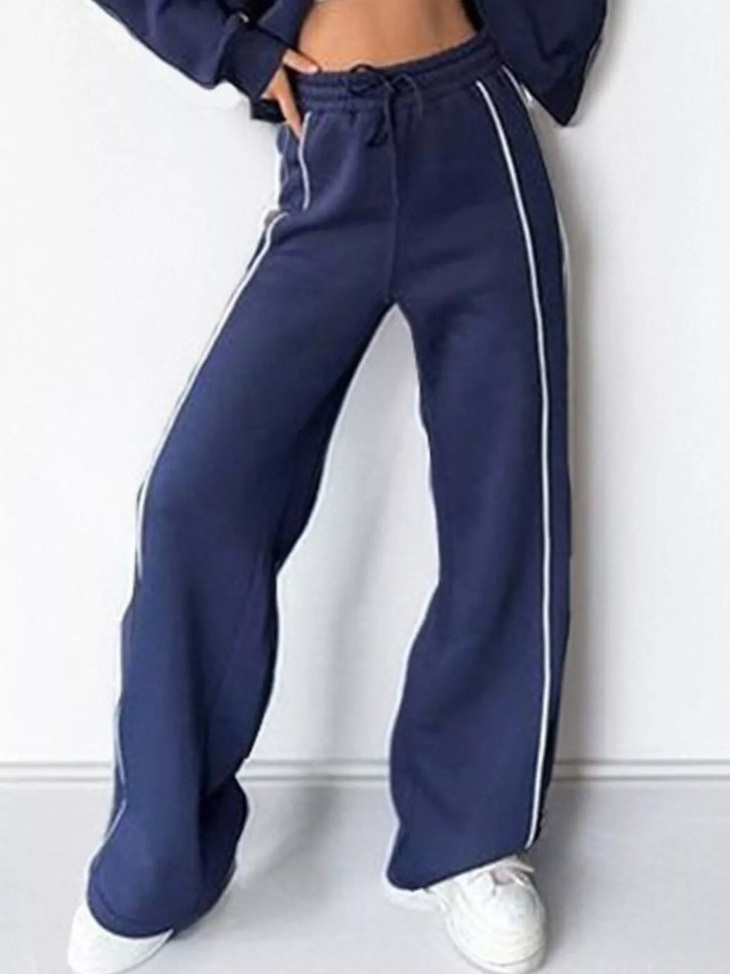 Full Size Zip Up Long Sleeve Top and Pants Set Plus Size