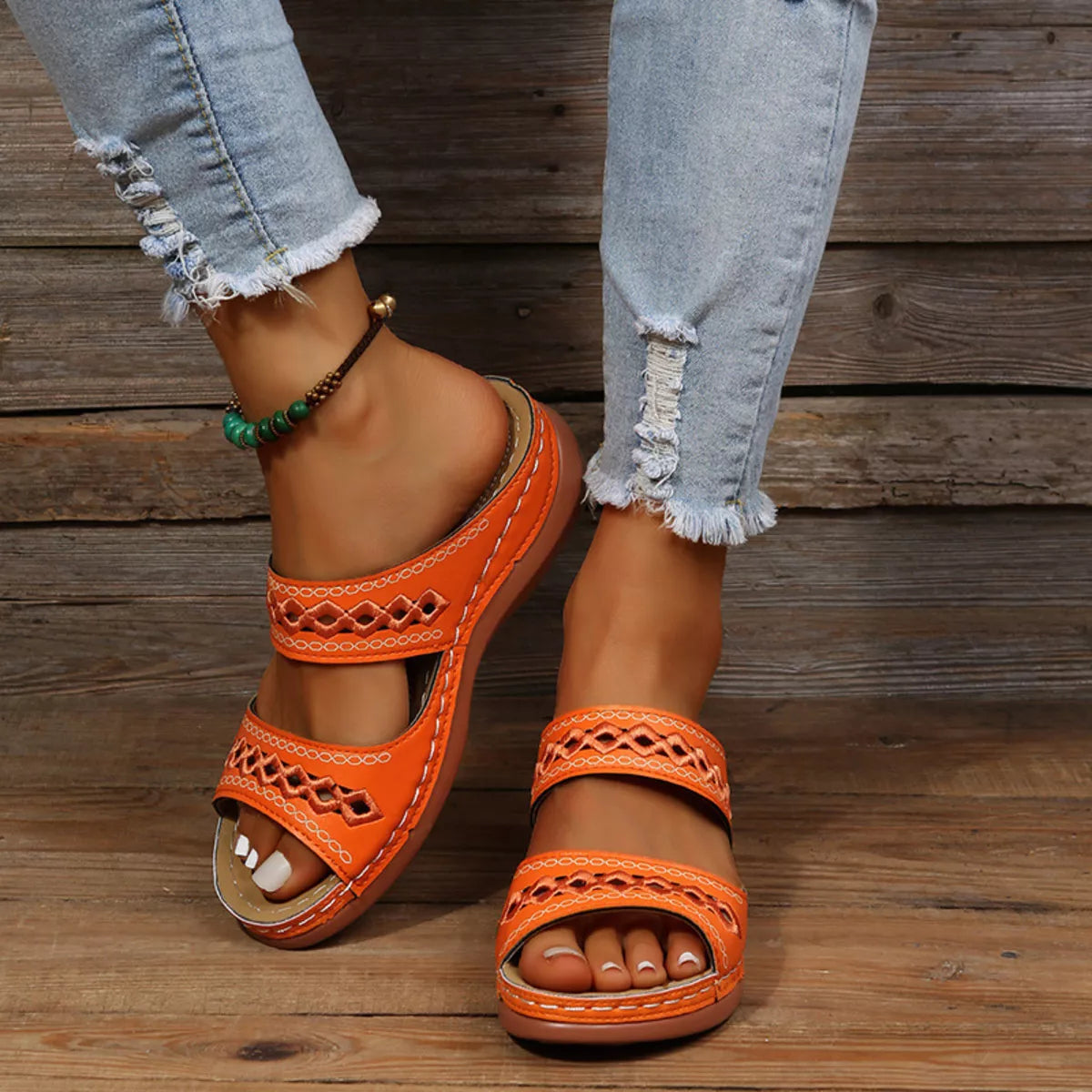 Open Toe Wedge Sandals