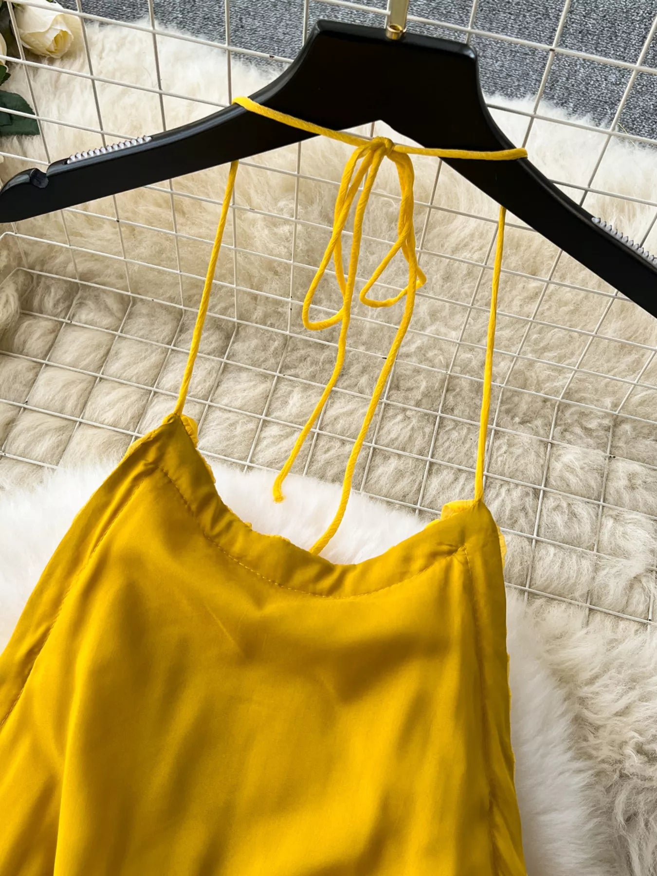 Backless Halter Neck Dress
