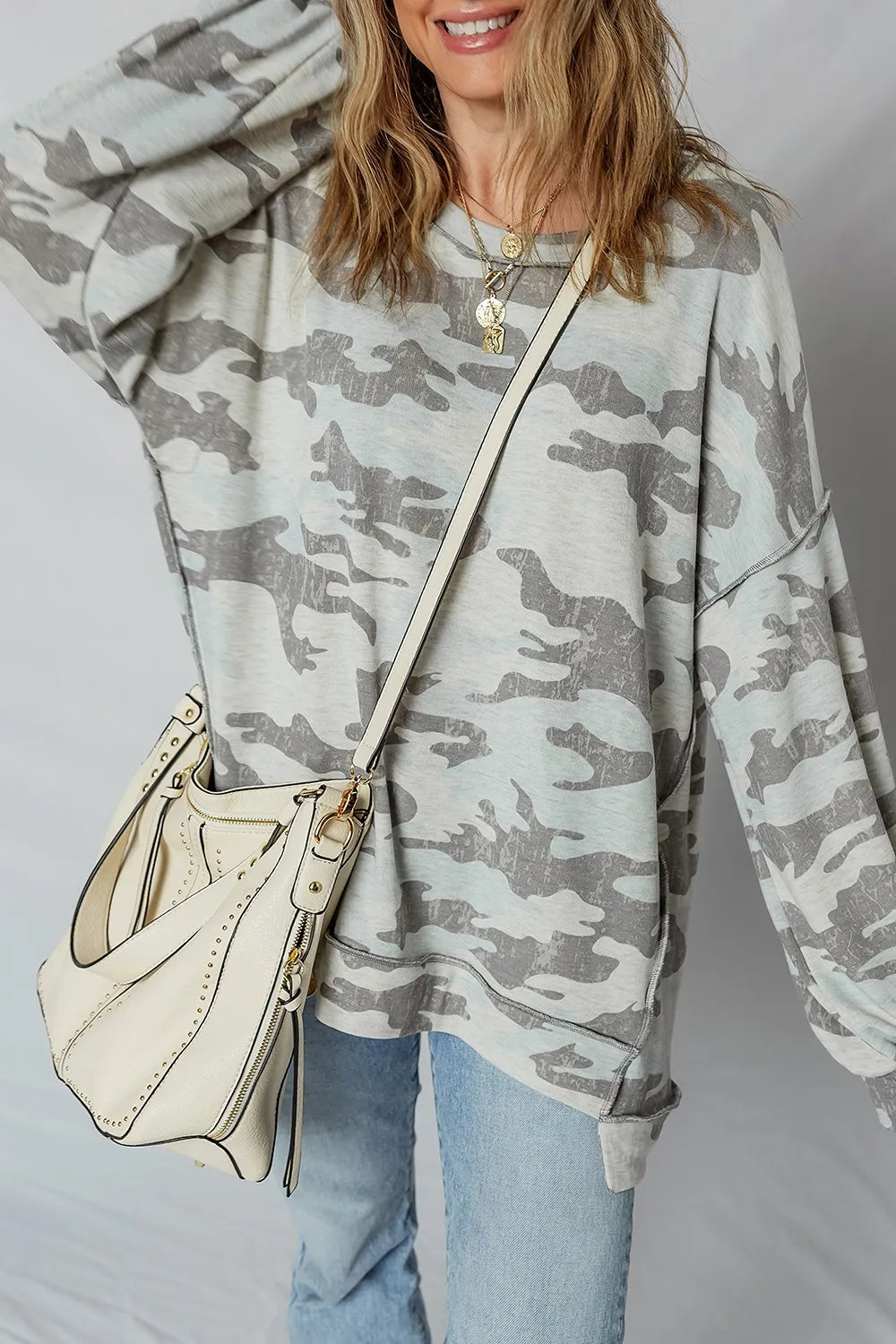Camouflage Long Sleeve Sweatshirt