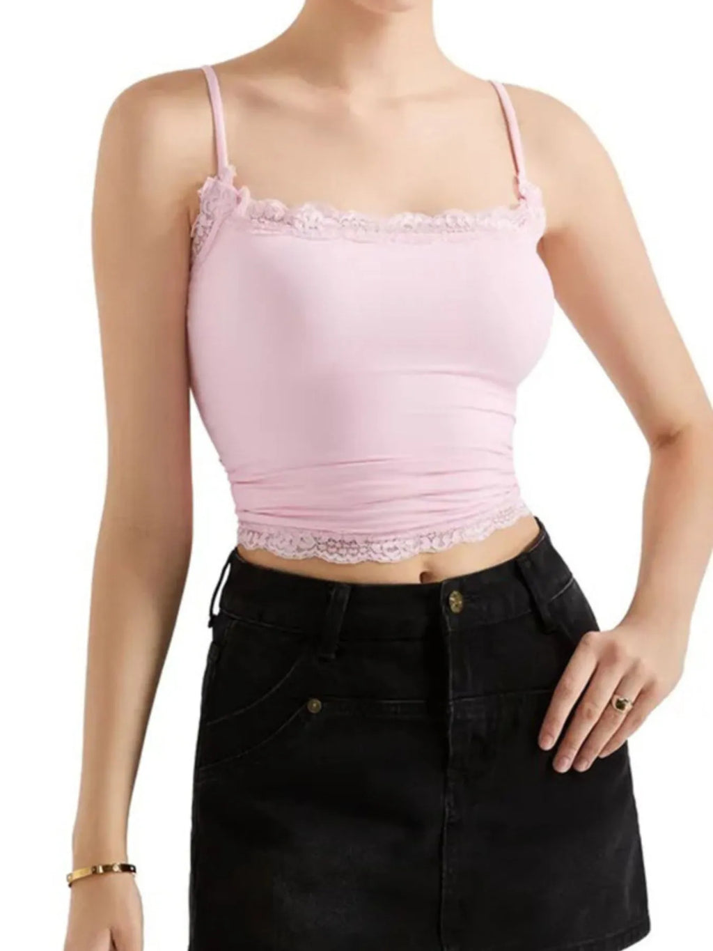 Lace Trim Cami Top