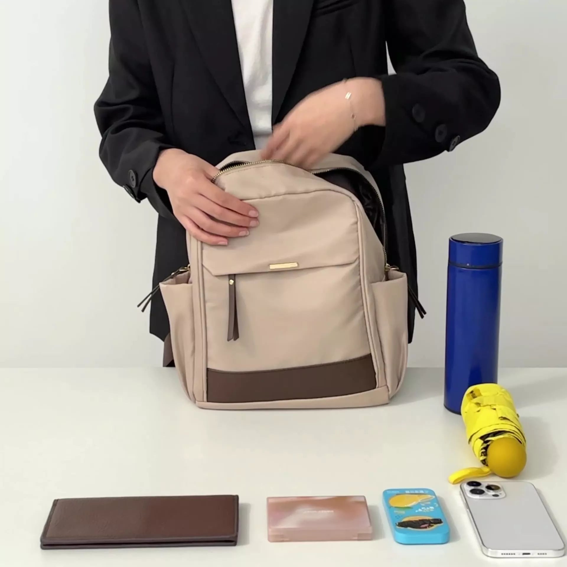 Lightweight Nylon Backpack Bag
