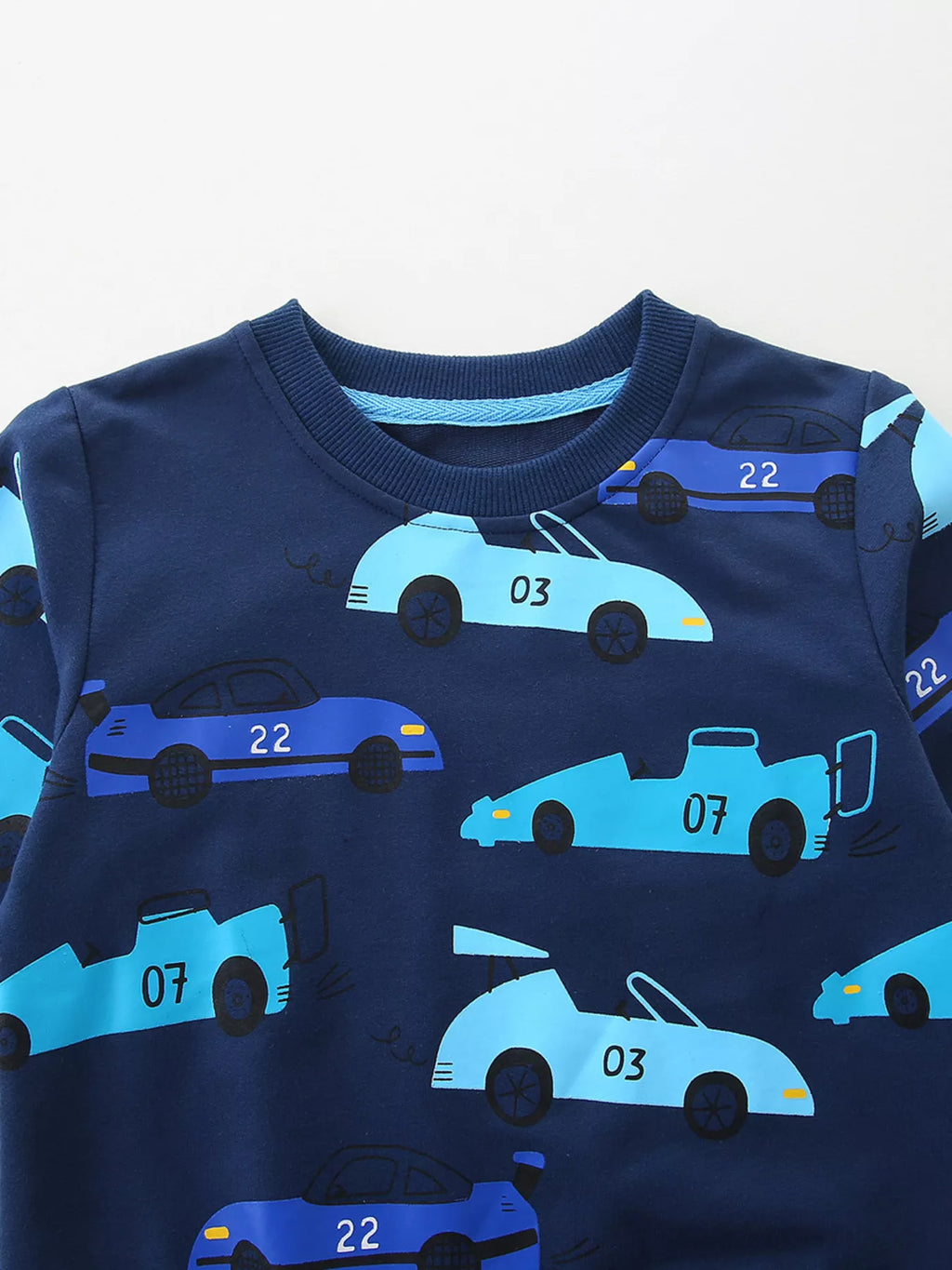 Children's Racing Car Print Long Sleeve Sweatshirt