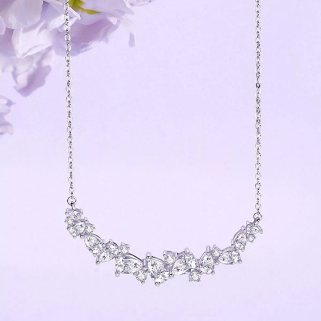 925 Sterling Silver Zircon Necklace