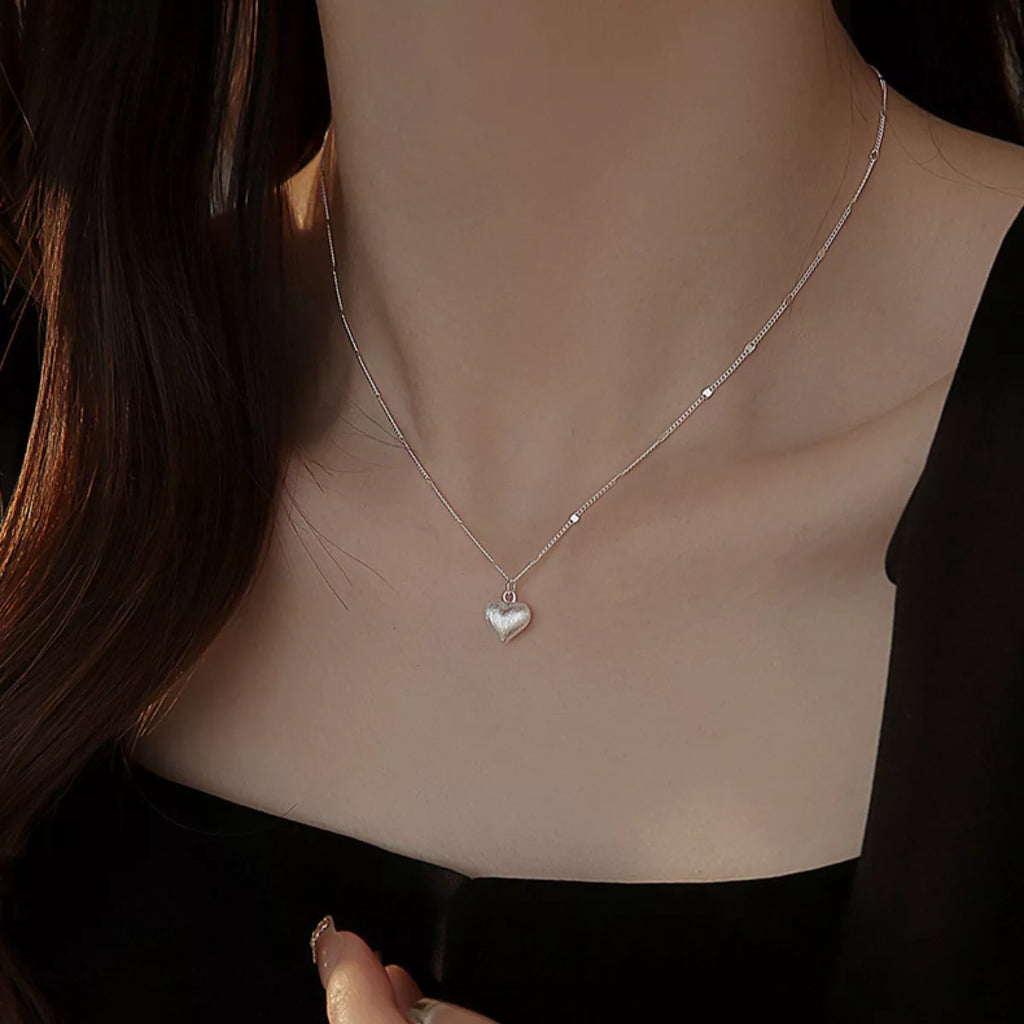925 Sterling Silver Heart Necklace