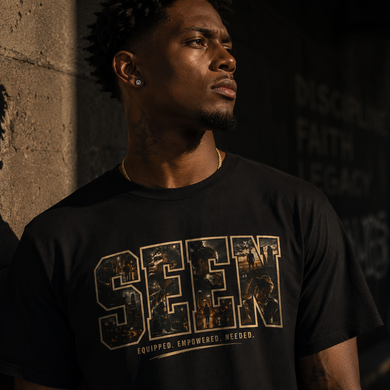SEEN. Acronym Graphic Tee — Faith Identity Streetwear