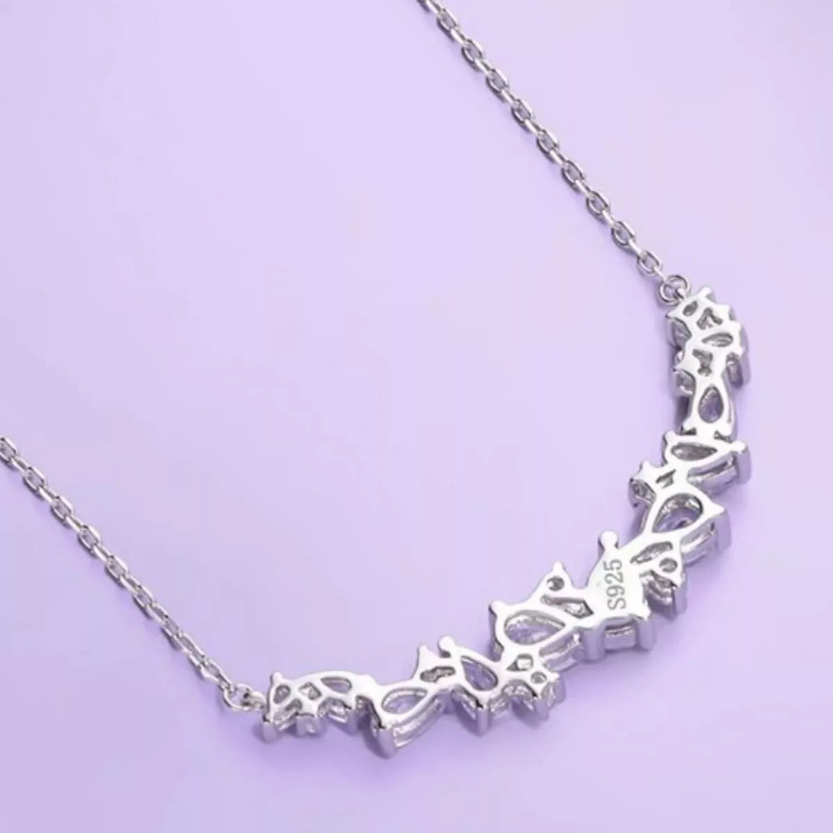 925 Sterling Silver Zircon Necklace