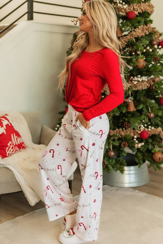 Christmas Long Sleeve Top and Pants Lounge Set
