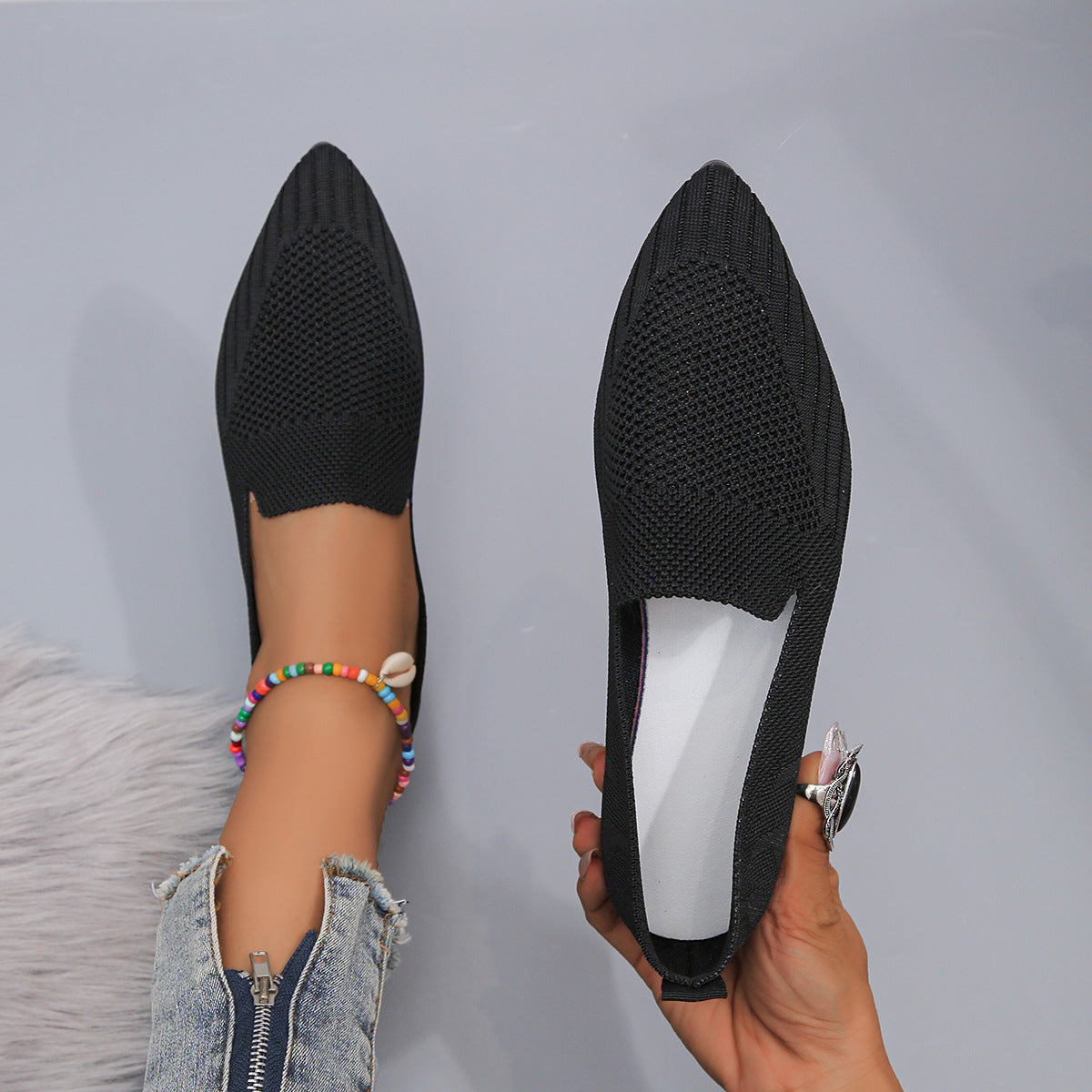 Point Toe Slip-Ons