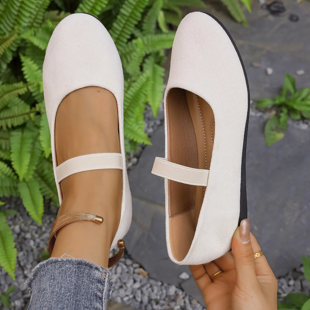 Round Toe Flats Slip-Ons