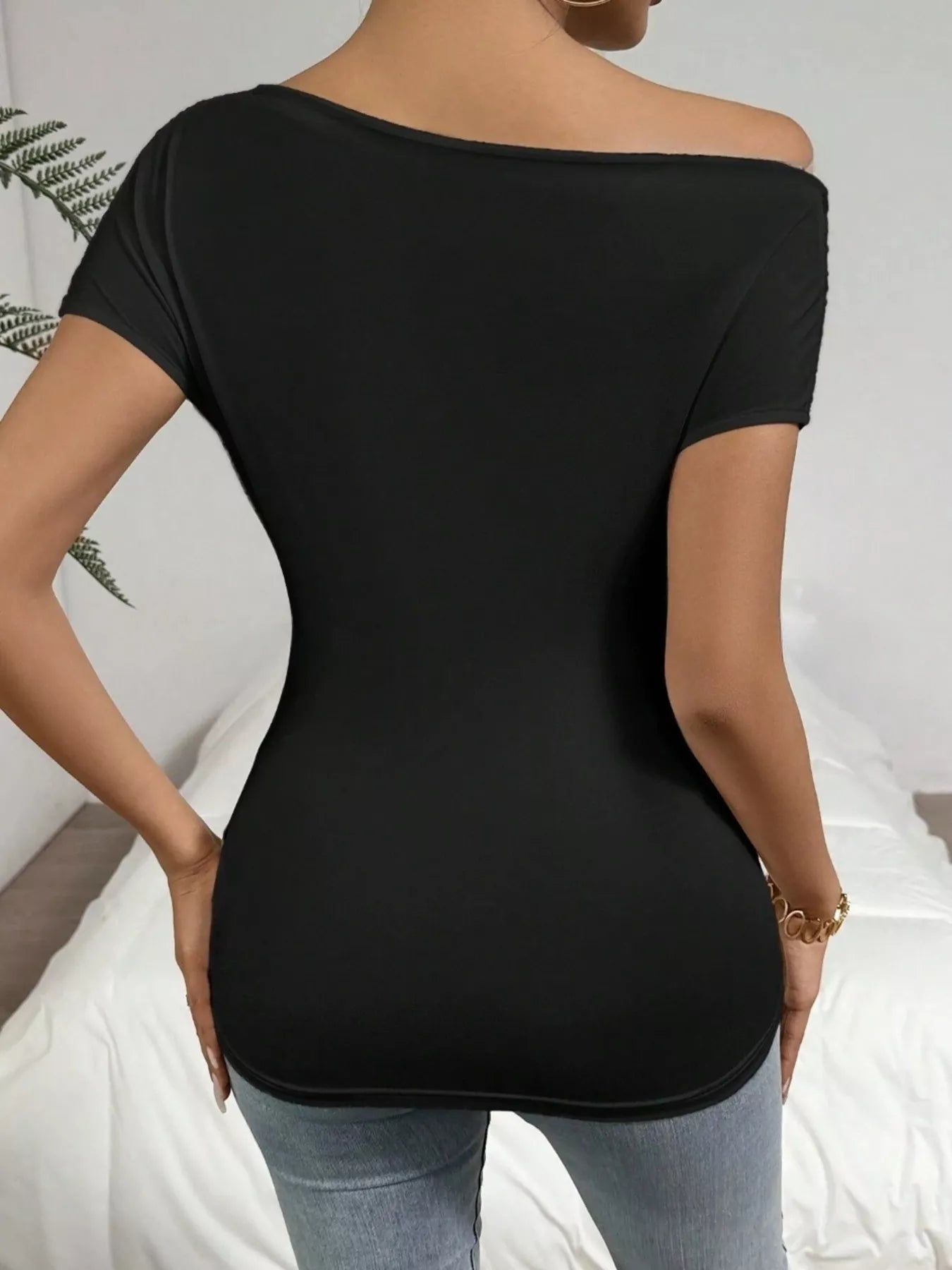 Cross-Wrap Slim Fit Top
