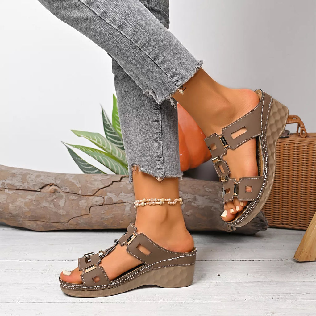 Open Toe Wedge Sandals