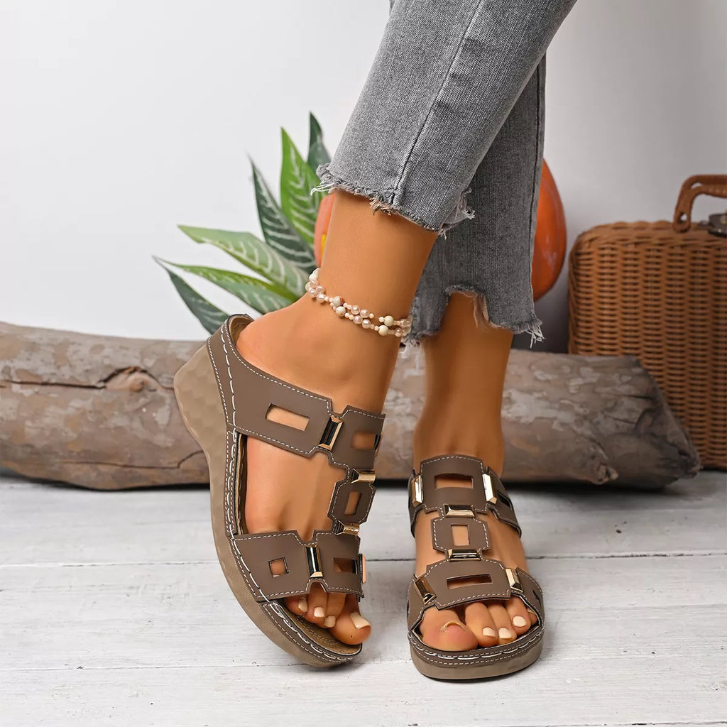 Open Toe Wedge Sandals