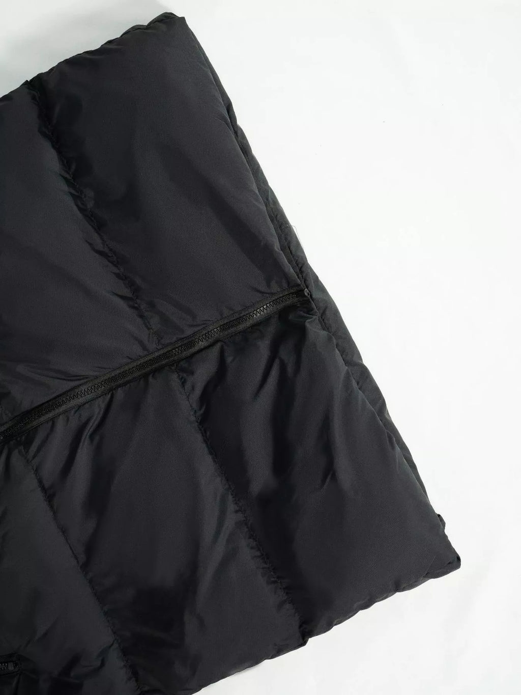 Longline Padded Hooded Vest Coat