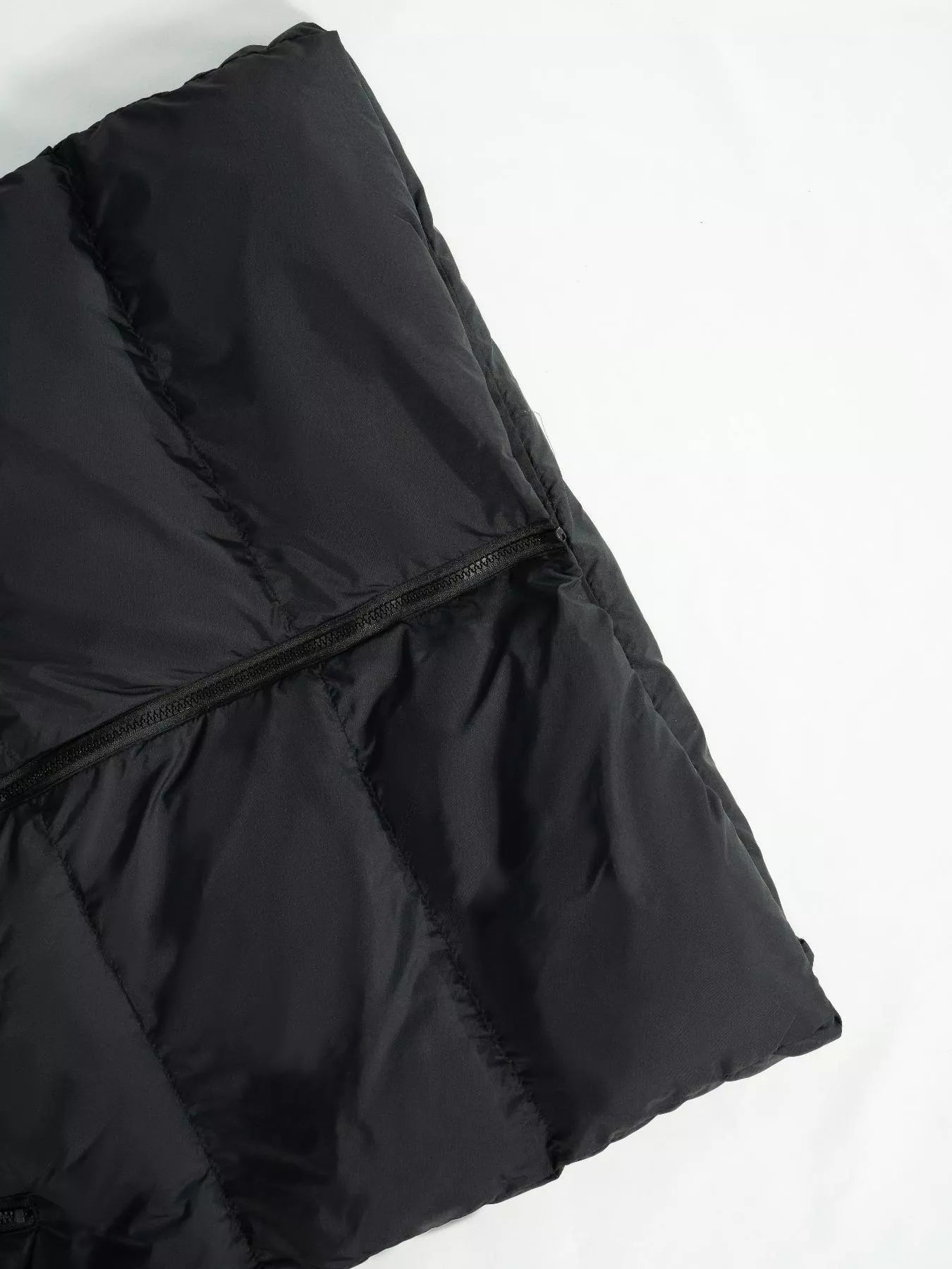 Longline Padded Hooded Vest Coat