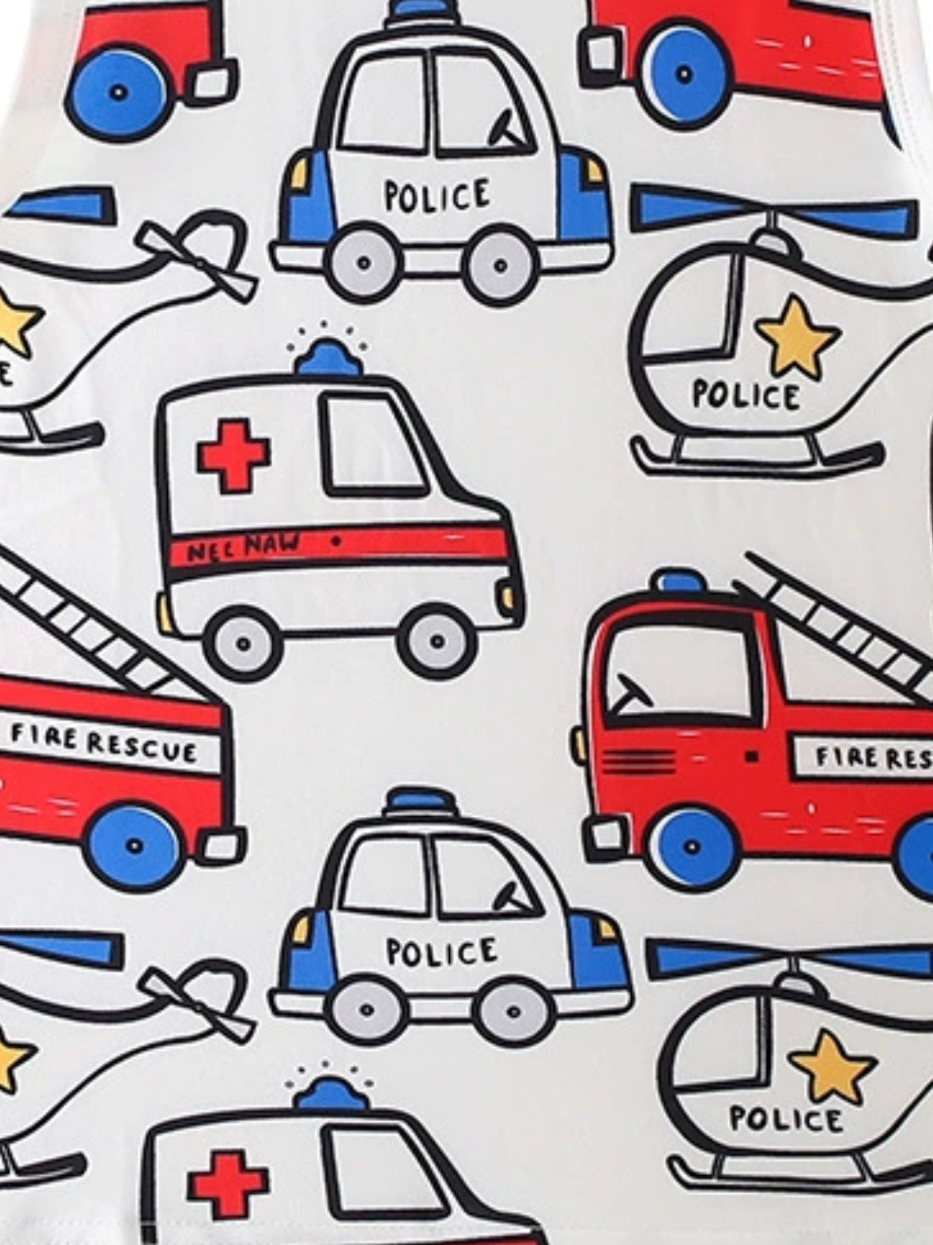 Children's Vehicle Print Tank