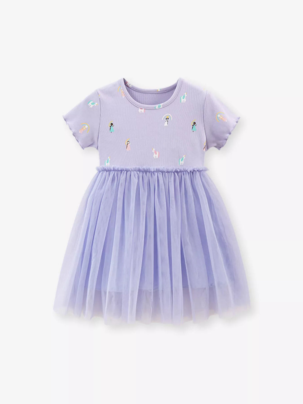 Children's Short Sleeve Tulle Dress