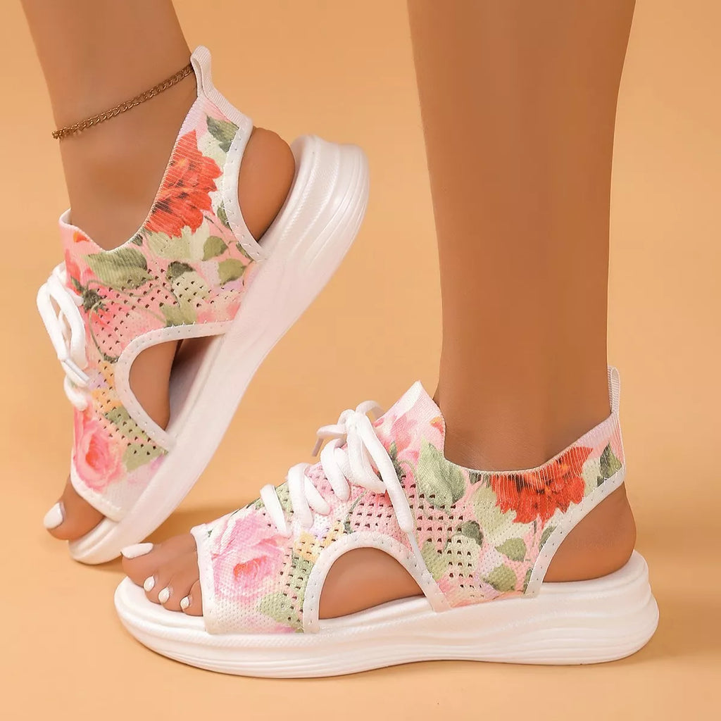 Tie-Dye Breathable Mesh Sandals