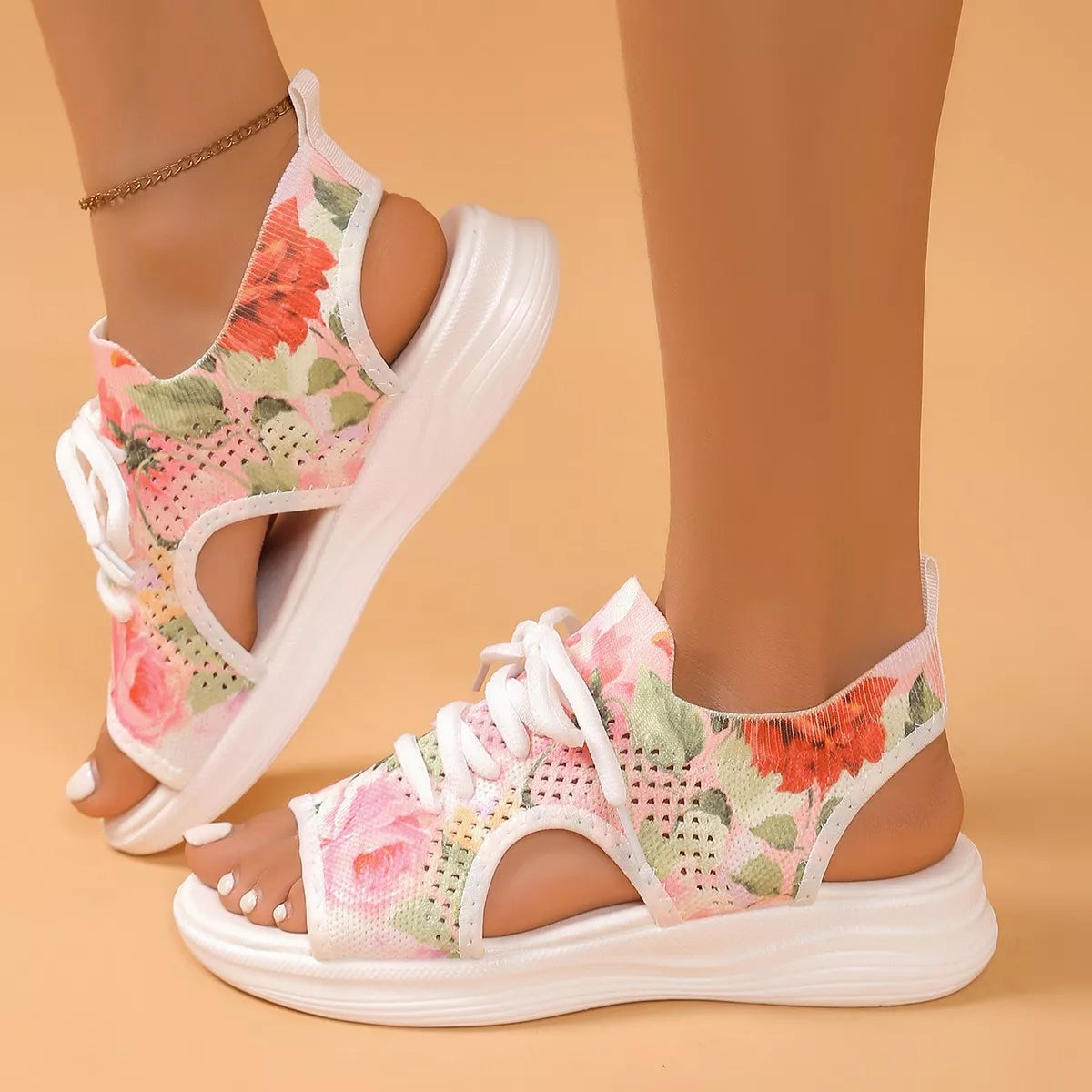 Tie-Dye Breathable Mesh Sandals