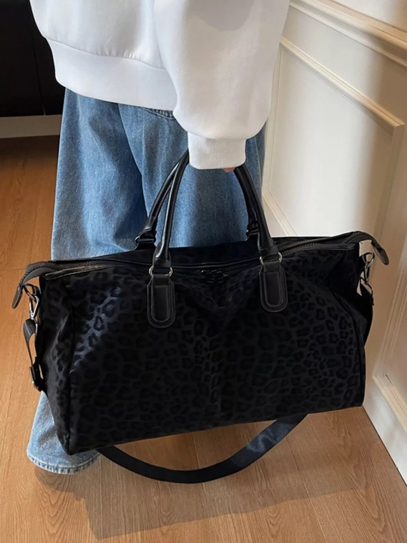 Leopard Print Travel Bag