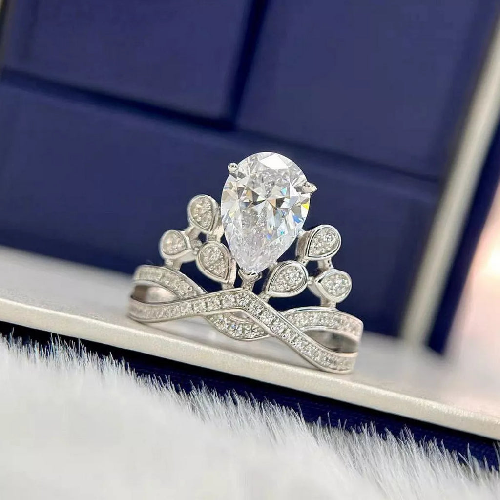 2 Carat Moissanite 925 Sterling Silver Ring