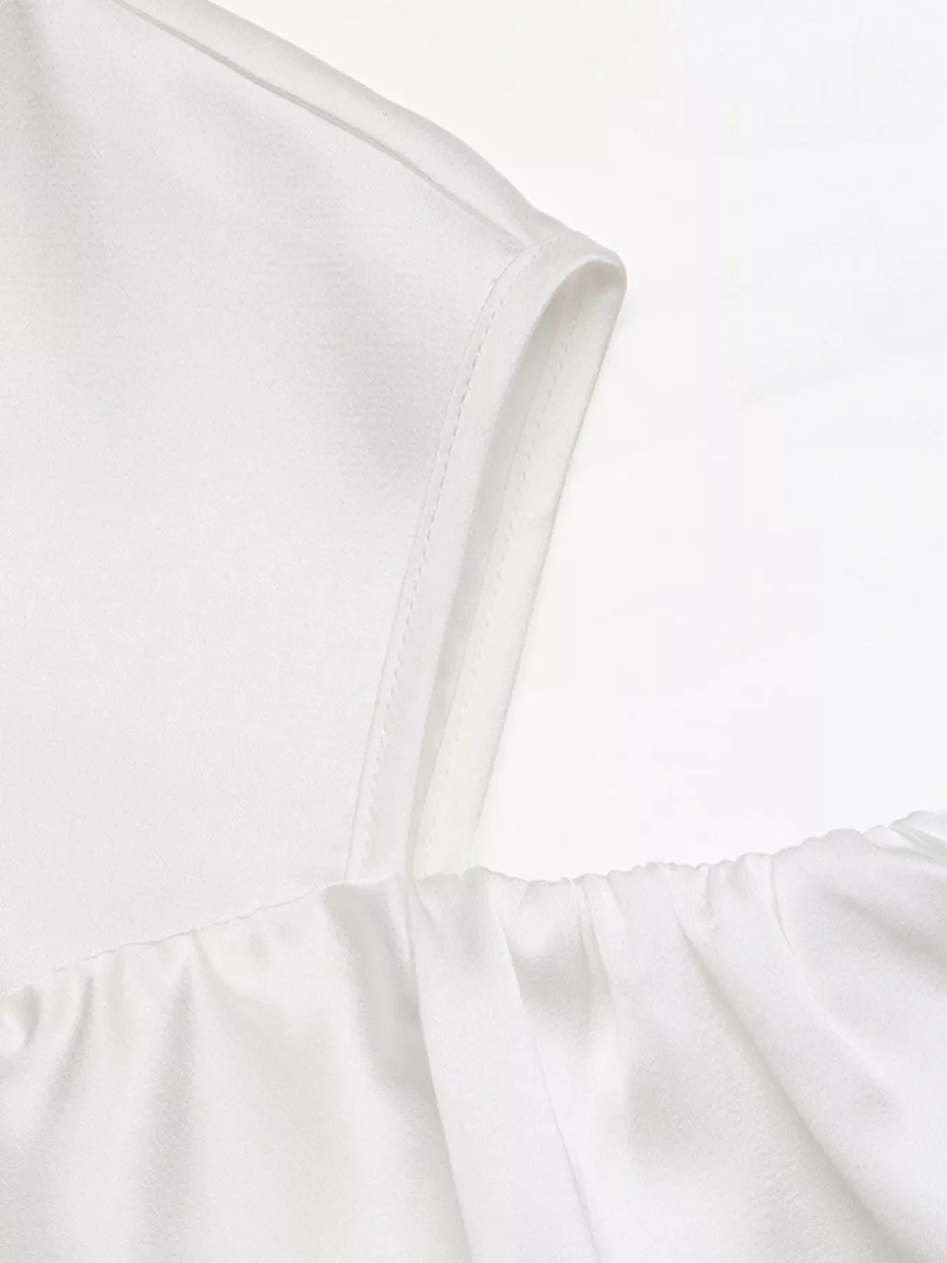 Ruffled Cold Shoulder Flounce Sleeve Blouse
