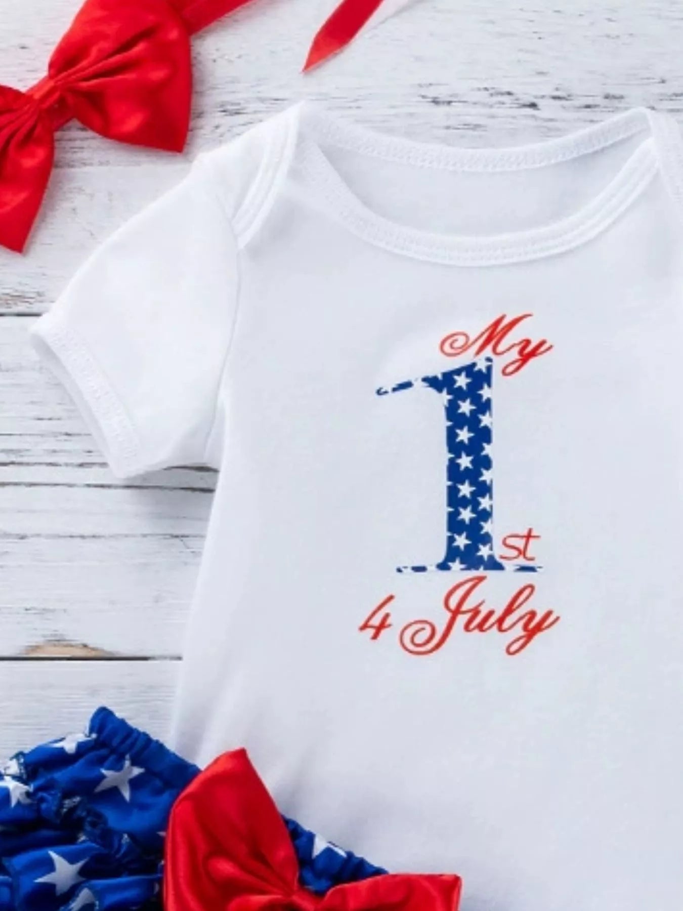 Children's Little Miss America Patriotic Outfit Set
