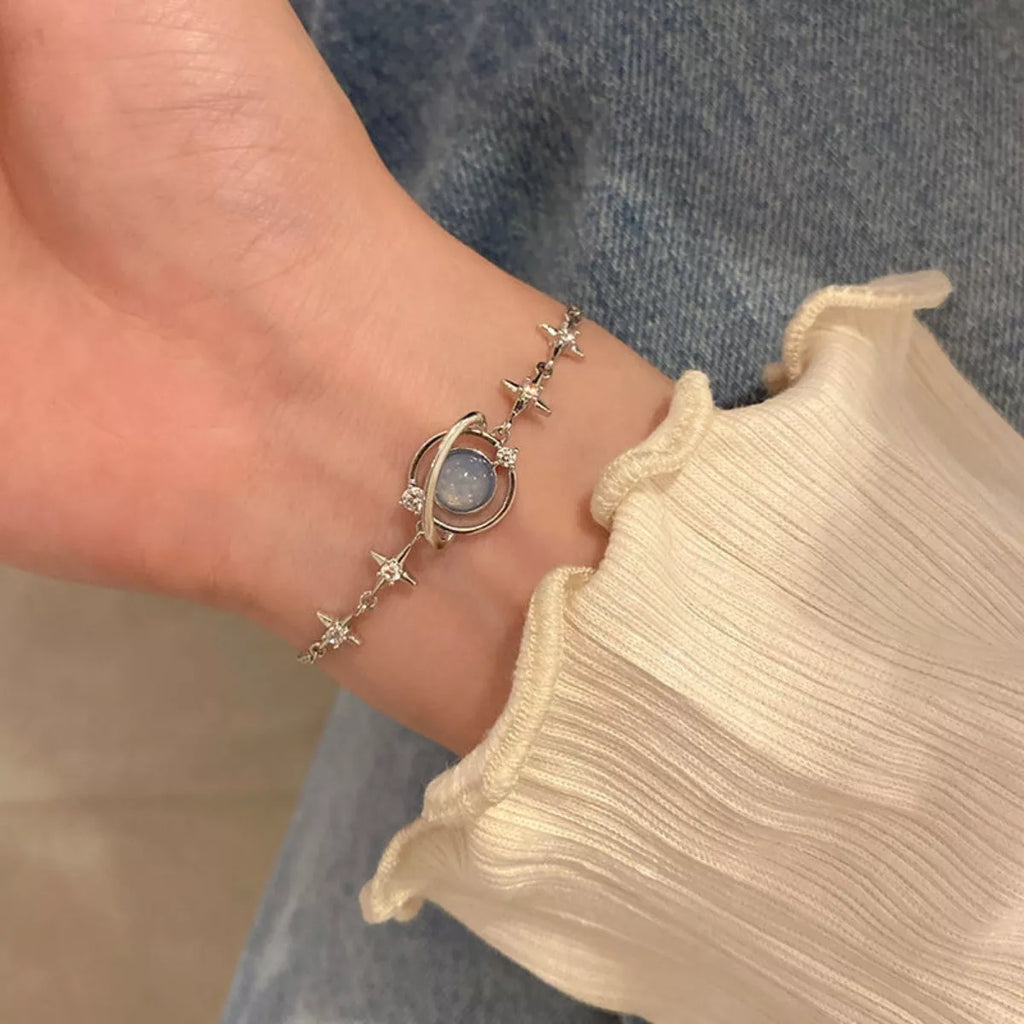 925 Sterling Silver Planet Bracelet