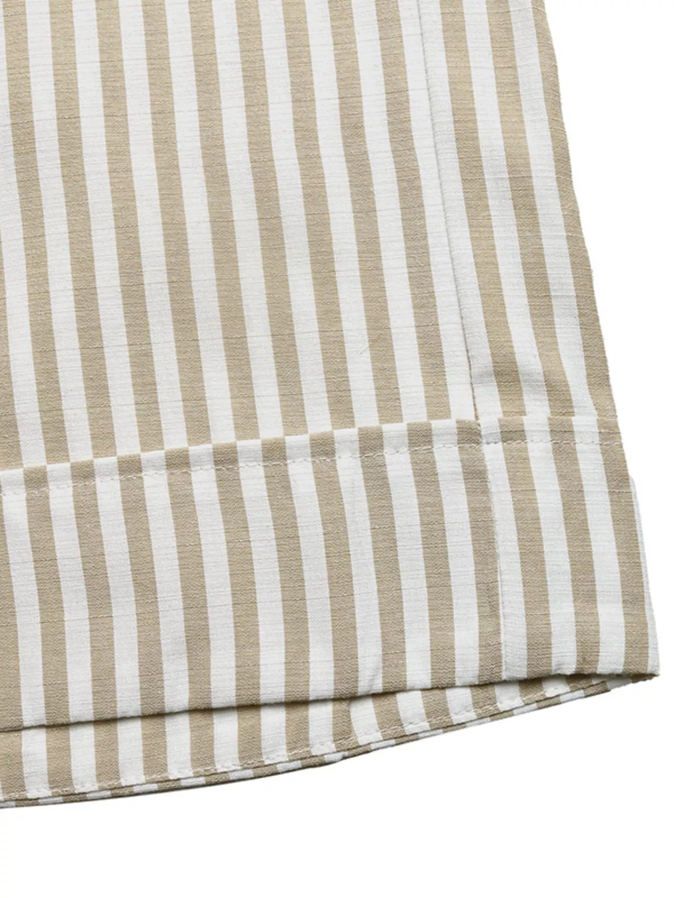 Striped Button-Front Wide Leg Jumpsuit