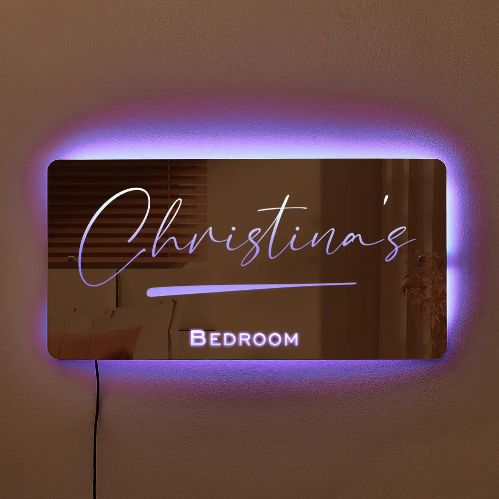 💡✨Personalized LED Light Up Name Mirror – See Your Name in Lights!💡✨