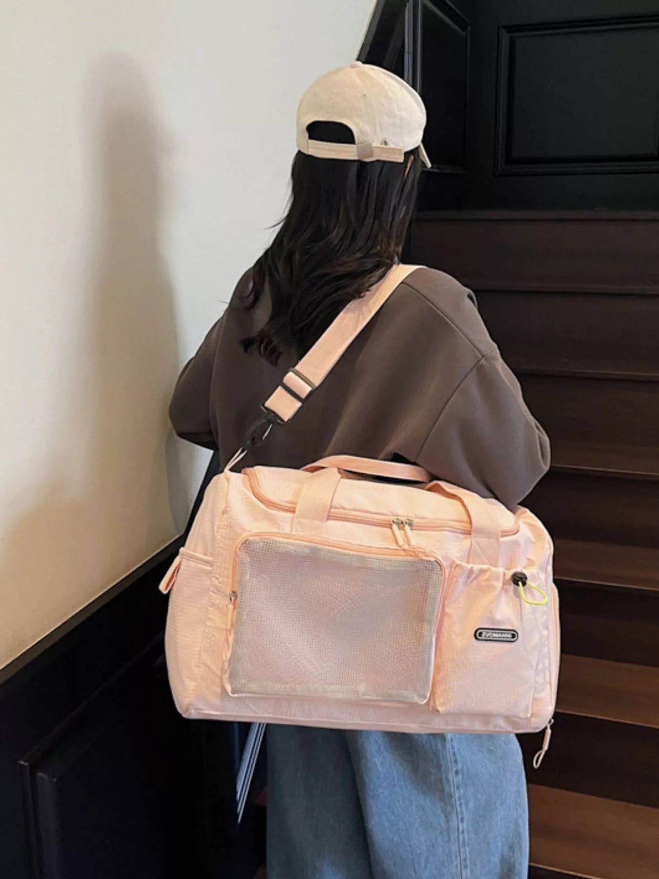 Drawstring Multi Pockets Travel Bag