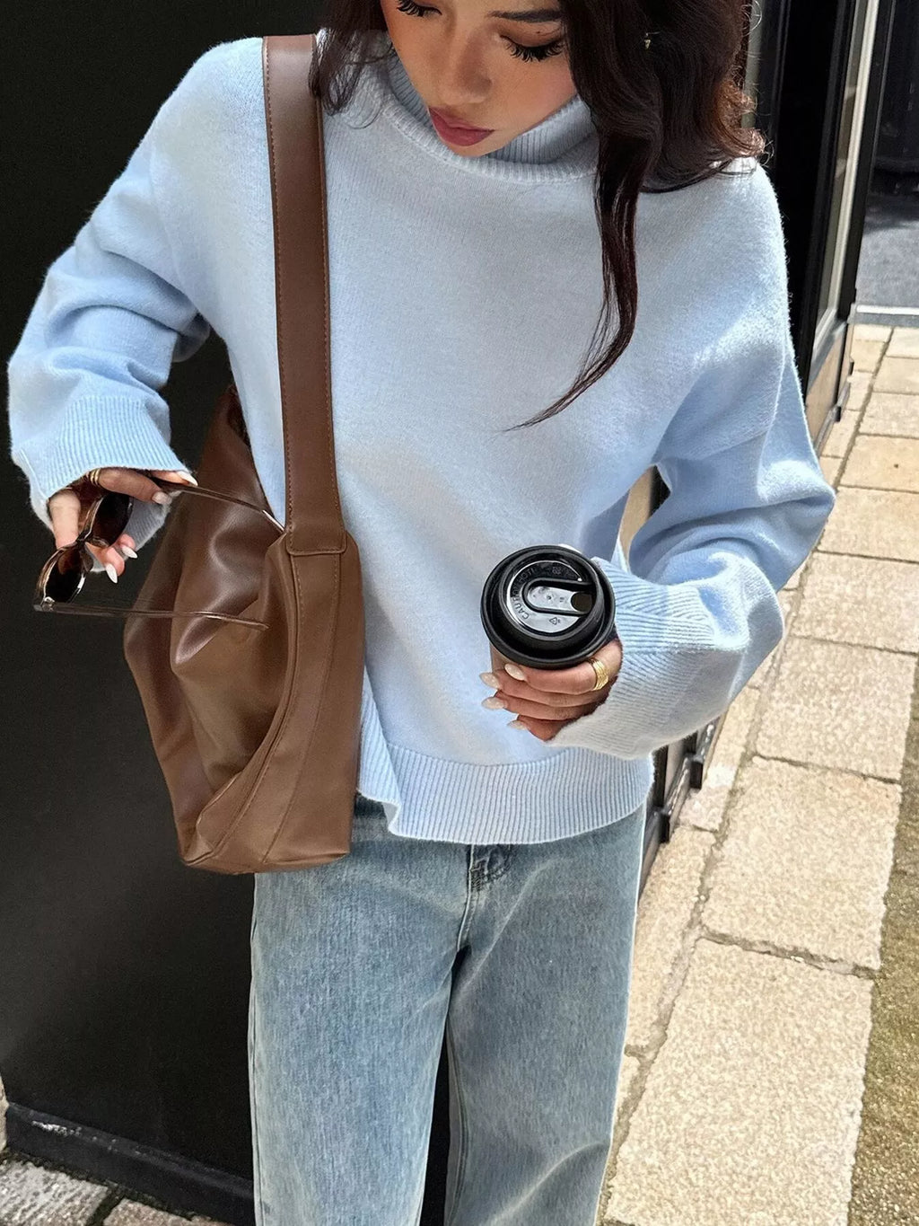 Turtleneck Long Sleeve Sweater