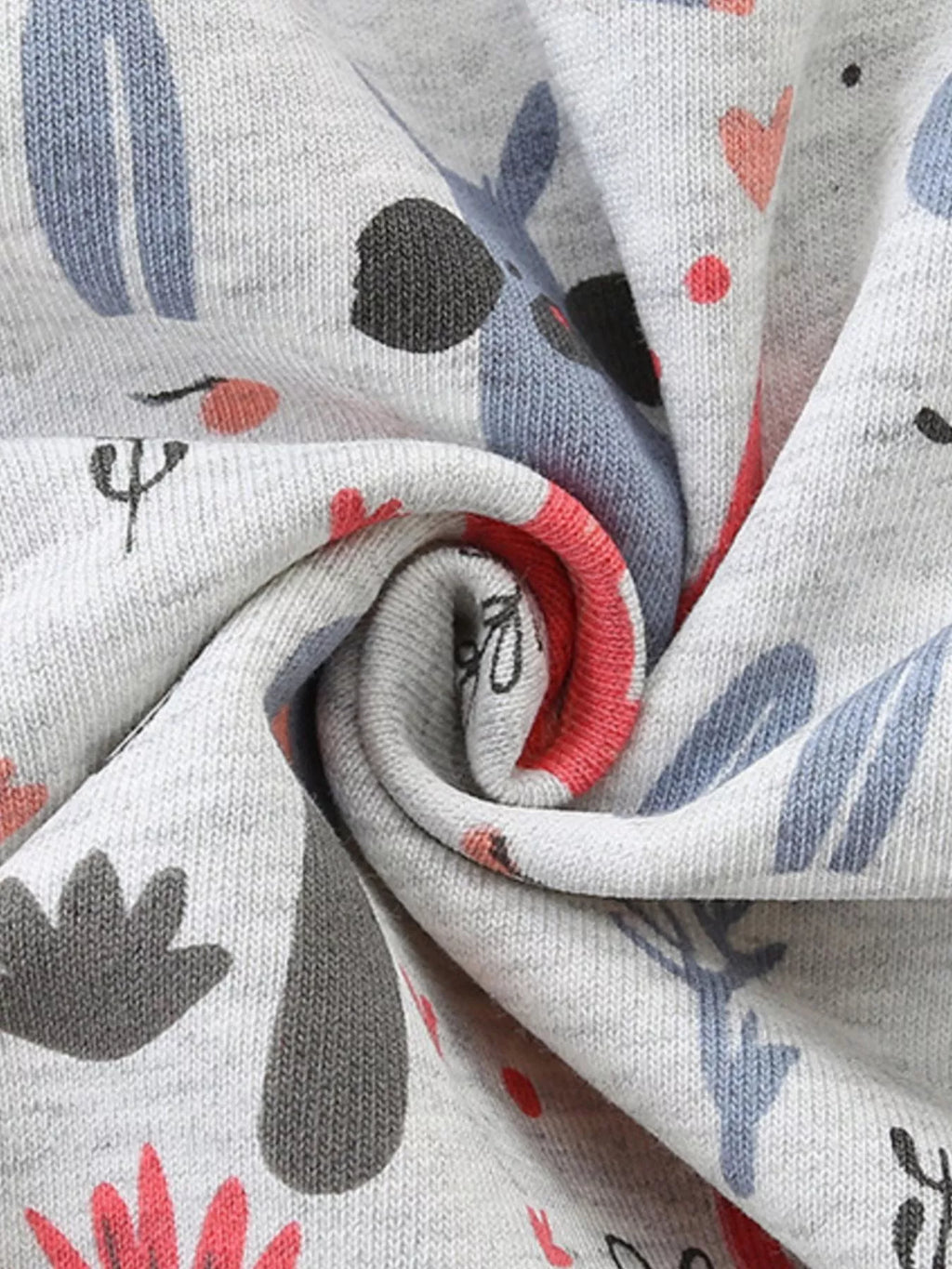 Children's Playful Cartoon Print Zip-Up Hoodie