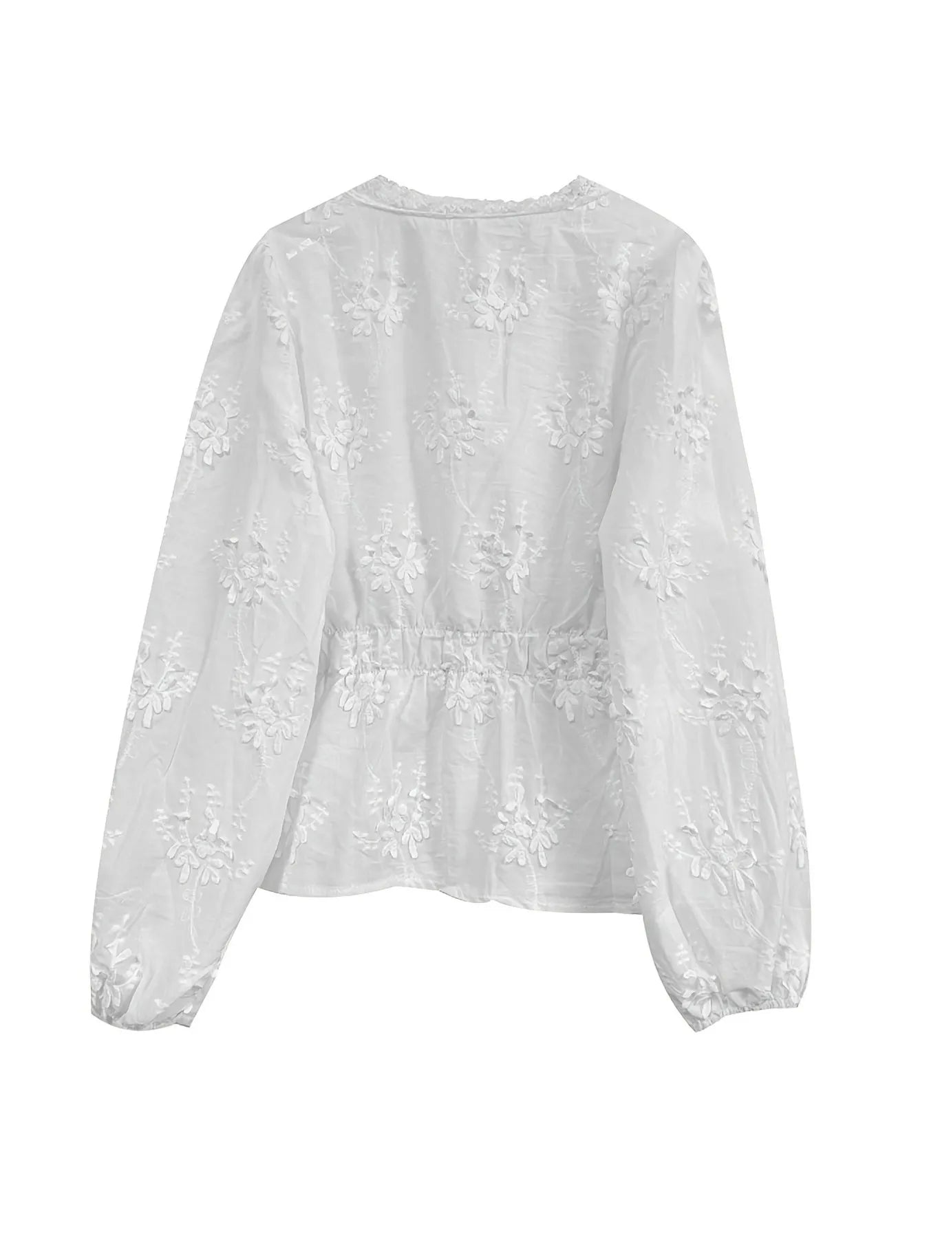 Lace Detail Button Up Shirt