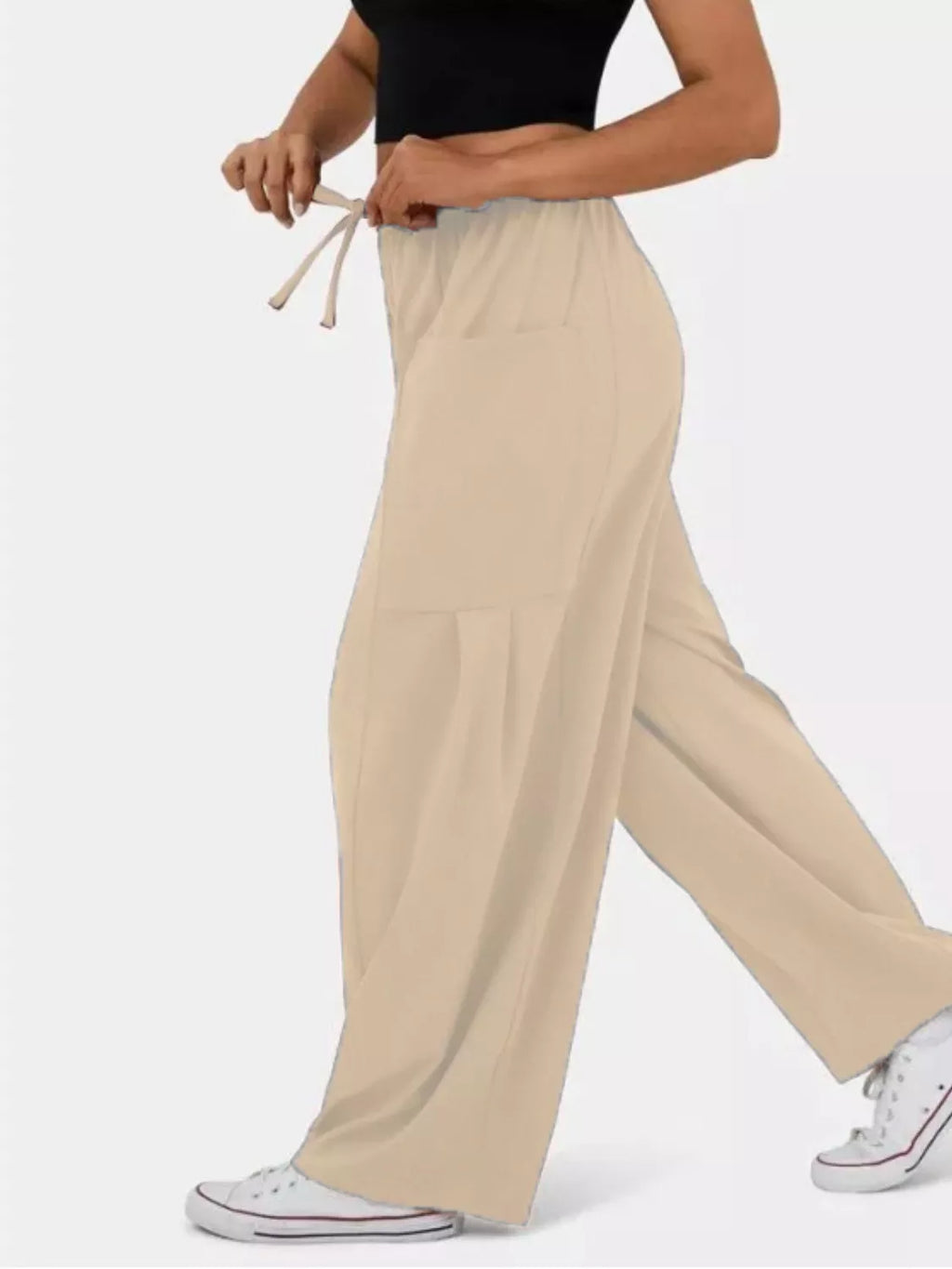 Relaxed Fit Drawstring Pants