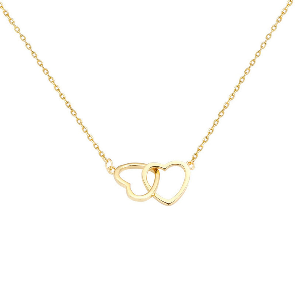 Interlocking Heart Pendant Necklace