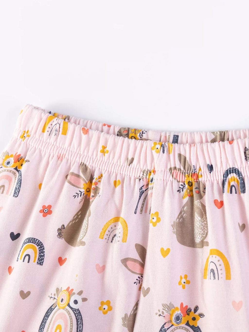 Children's Bunny Ruffle Sleeve Tank and Shorts Set