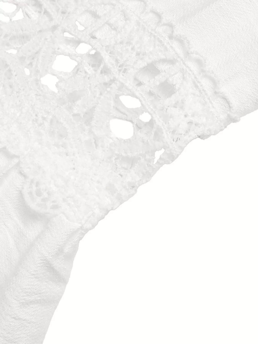 Lace Trim Wide Leg Jumpsuit