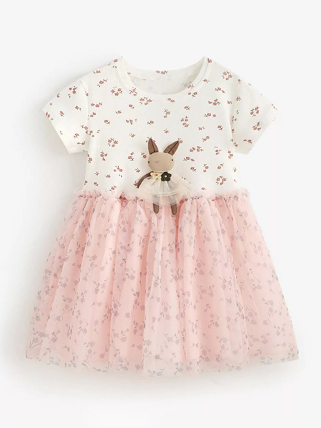 Children's Bunny Applique Tulle Dress